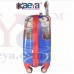 OkaeYa 18 Inch Spiderman Blue 2000Cms 4 Wheel Kids Hardsided Trolley Bag